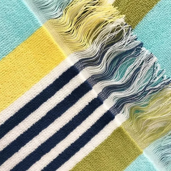 Close up detail of towel design for Ruby Mint