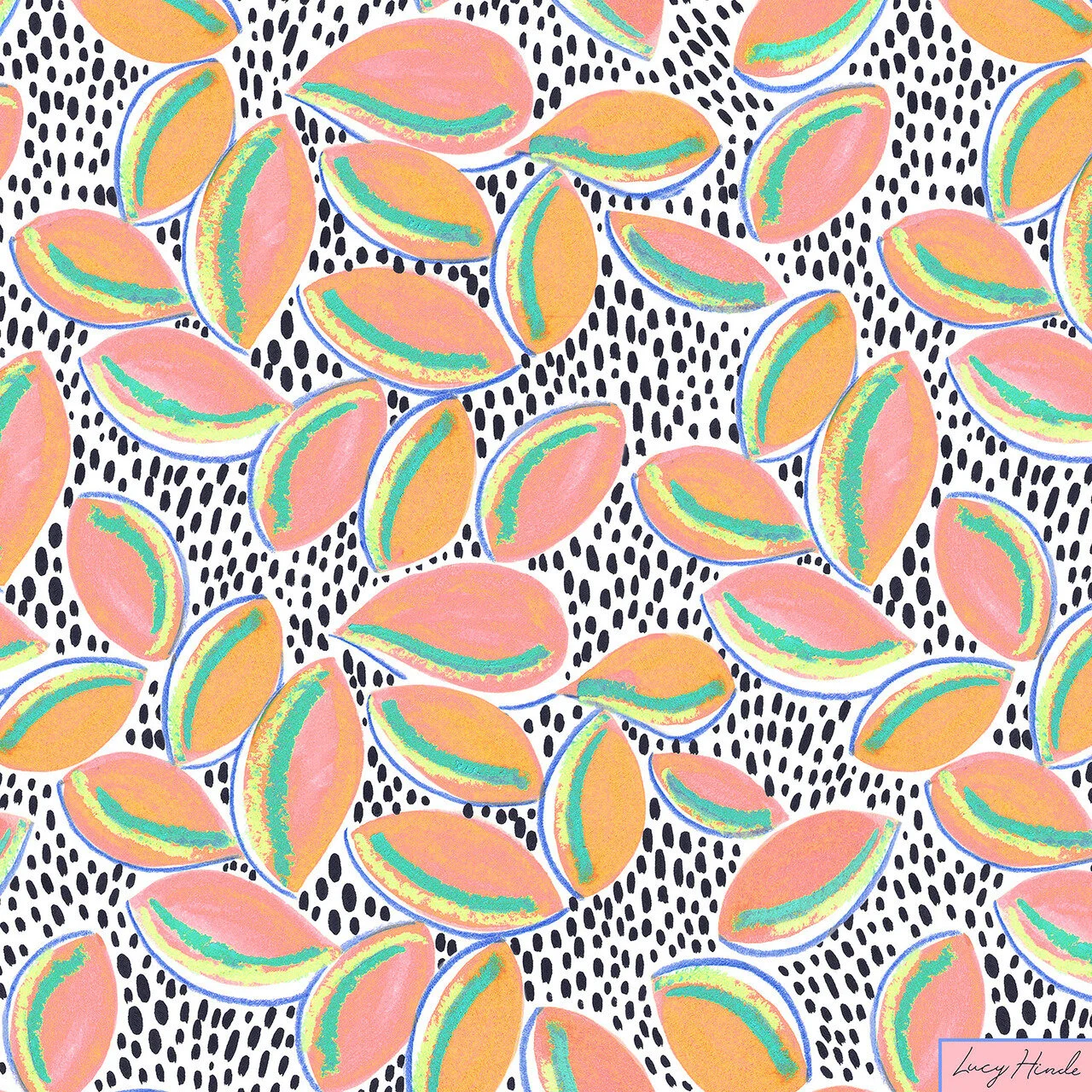 Mango Slice print | Current Print Collection