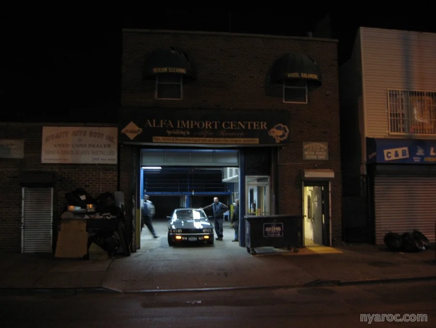 the truth - yes, it was staged by me and Joe, but it was the last Alfa out. I knew exactly the pic I wanted when Joe first said he was closing and I set it up so as to be...