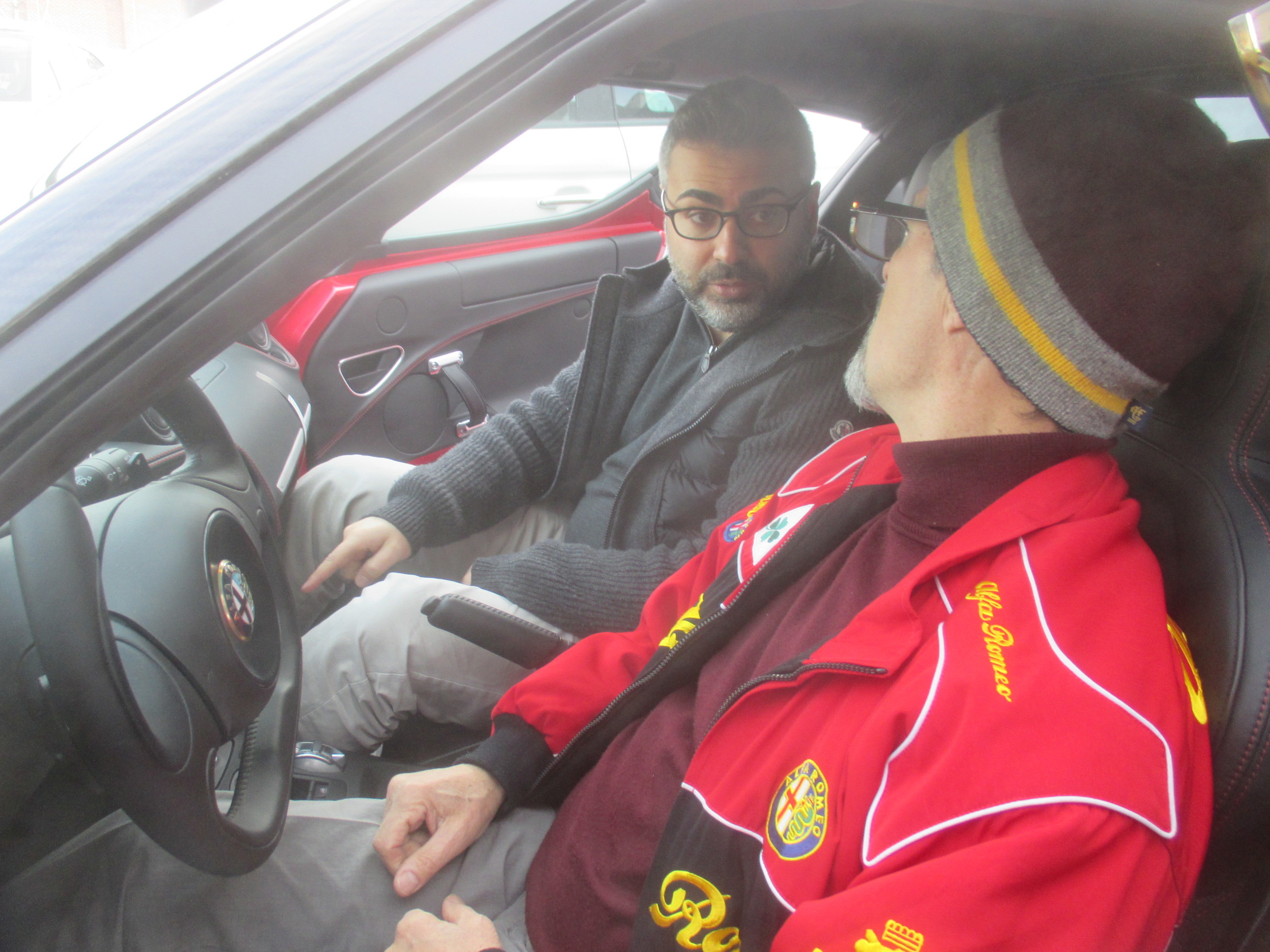 Fernando instructing Vic how to use the controls on the 4C