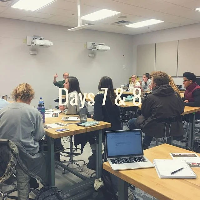 So last week’s classes was awesome for two reasons: we met with the Allegheny Mountain Institute and we laid the groundwork for our group projects going forward! This is a huge milestone and is the first step of what’s going to be a long