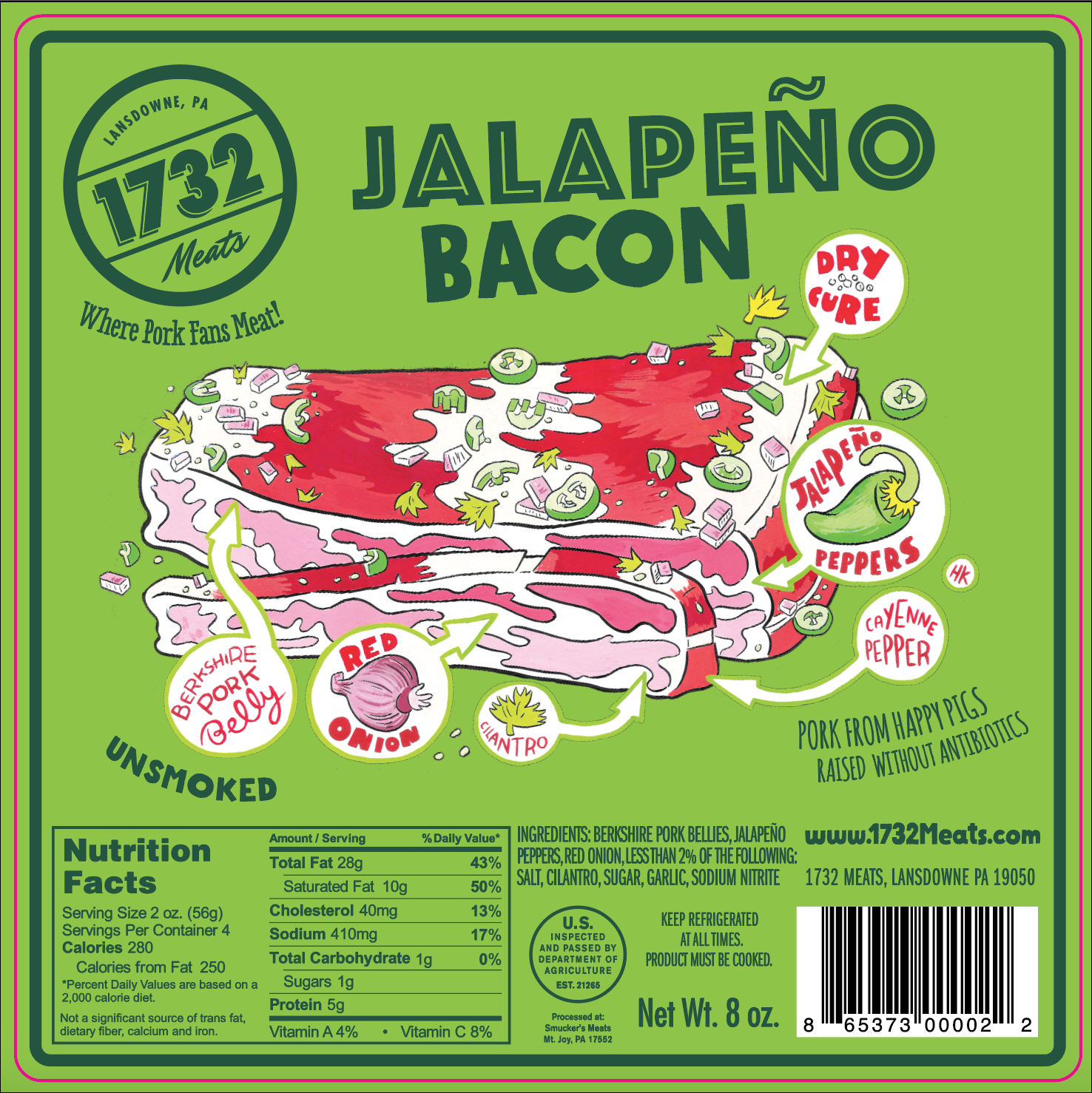 Jalapeno Bacon label