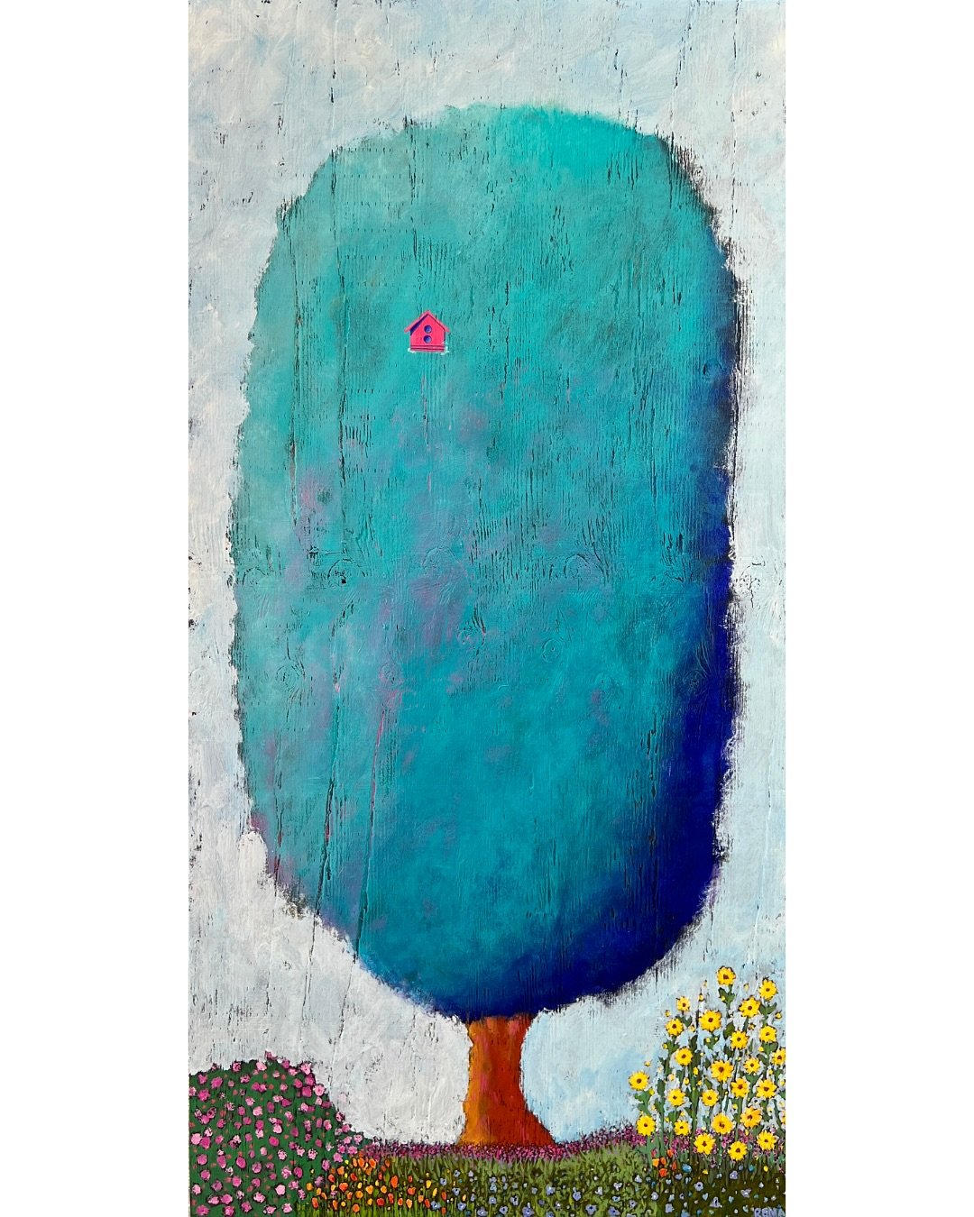 Vacation with a View by Rena Charles
32&rdquo; x 16&rdquo; x 2&rdquo;
acrylic and gauche on wood panel

Available to Collect!