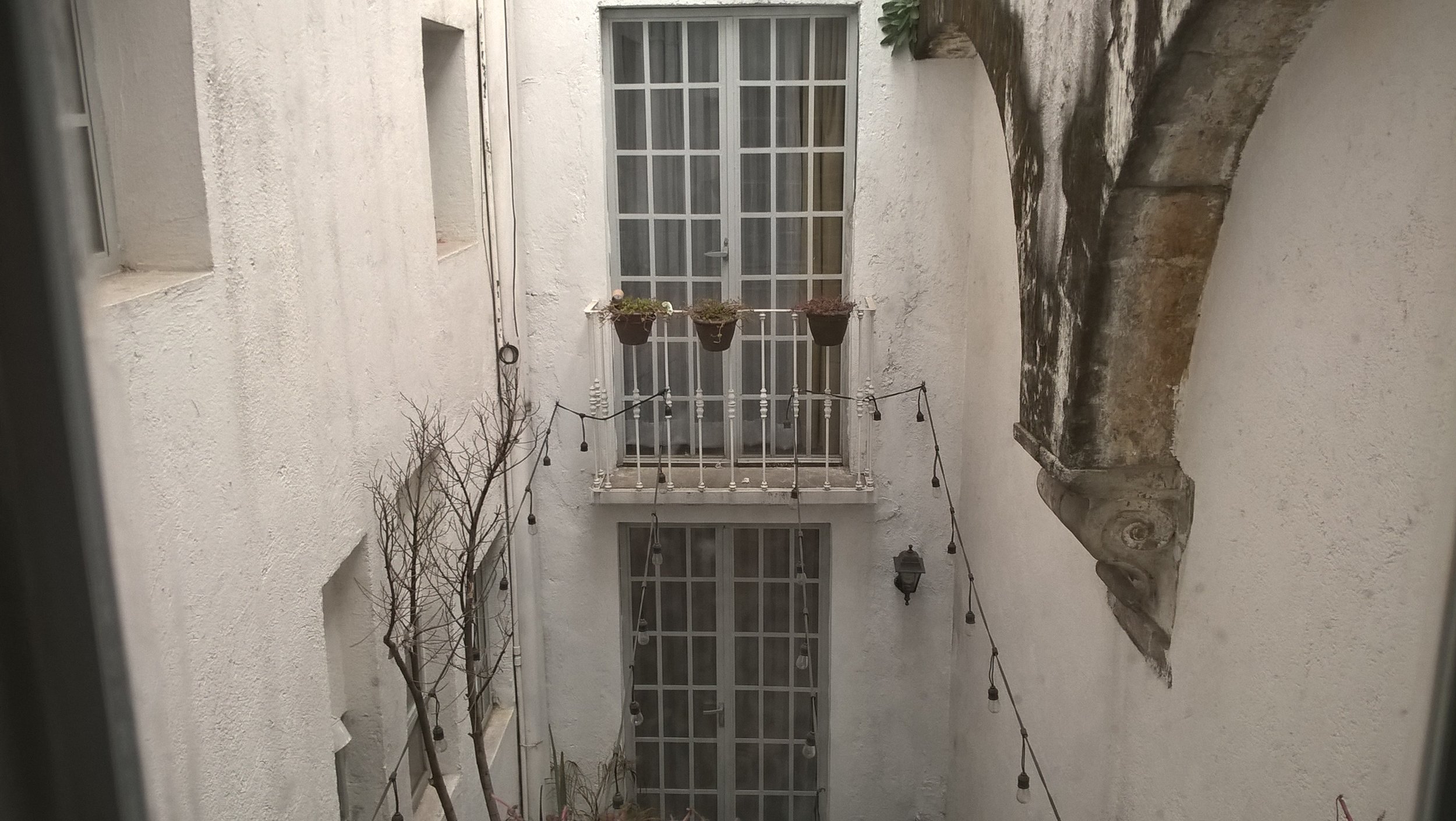 Patio between apartments