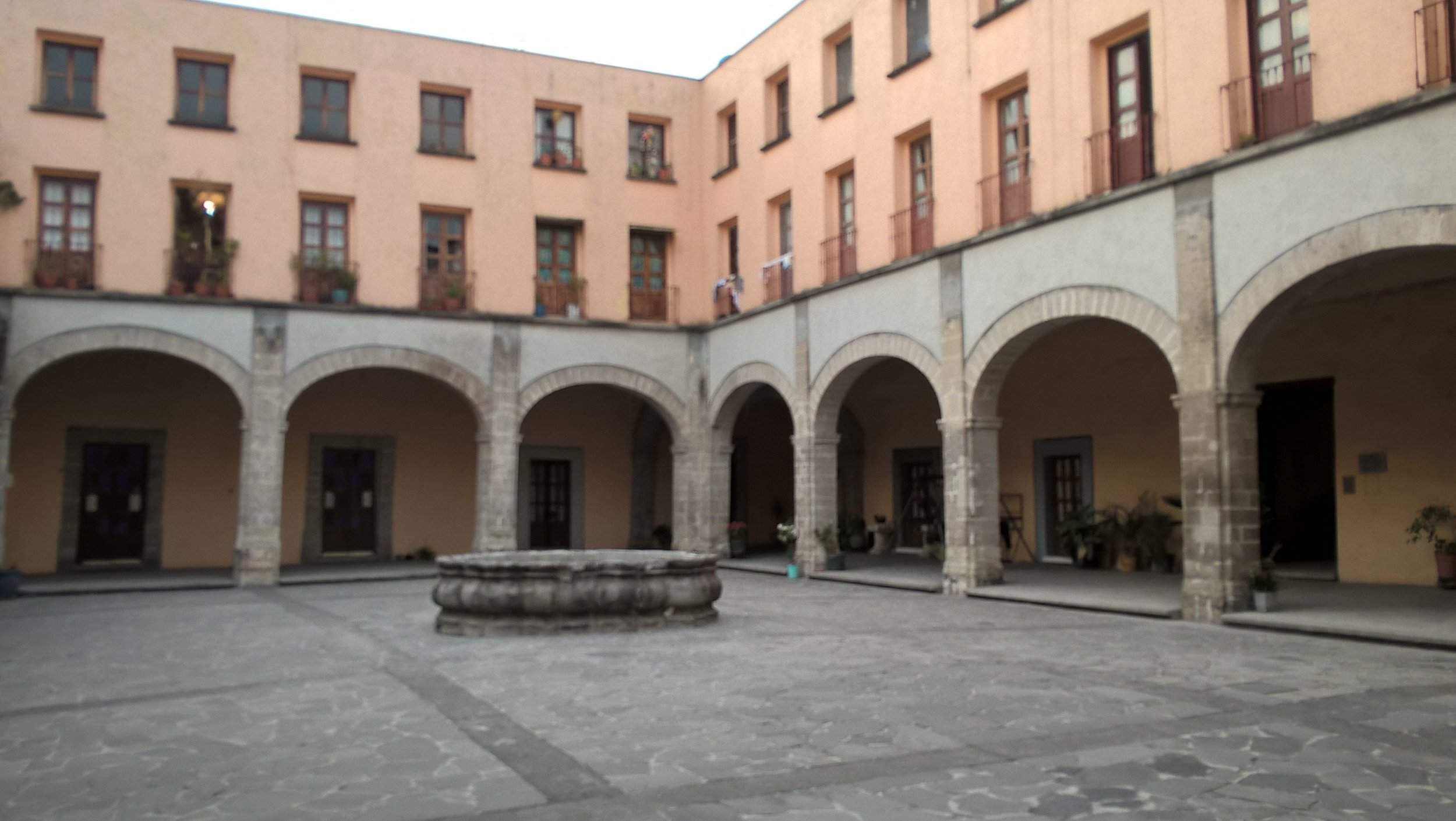 Courtyard of building