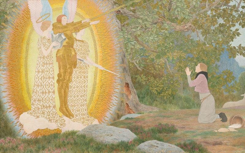 St. Joan of Arc's mission as portrayed by artist Louis Maurice Boutet de Monvel