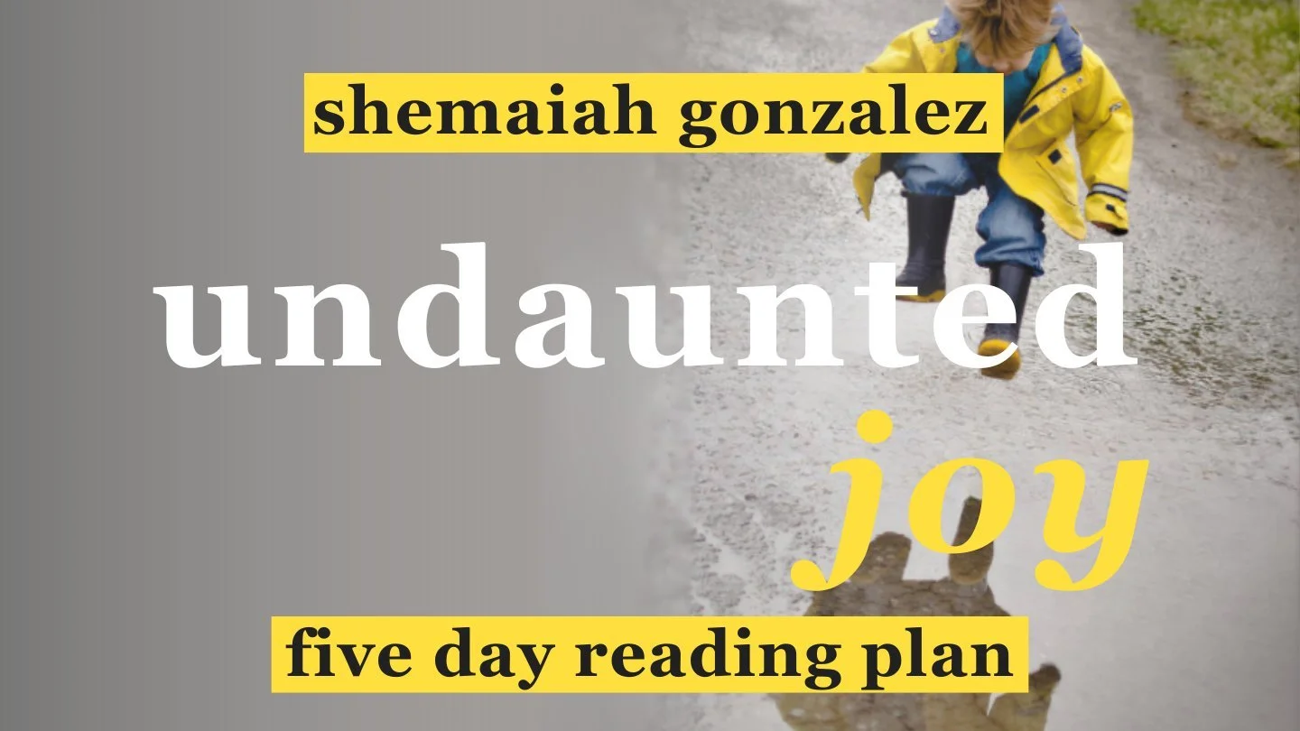 Five Day Reading Plan of Undaunted Joy on YouVersion/Bible.com