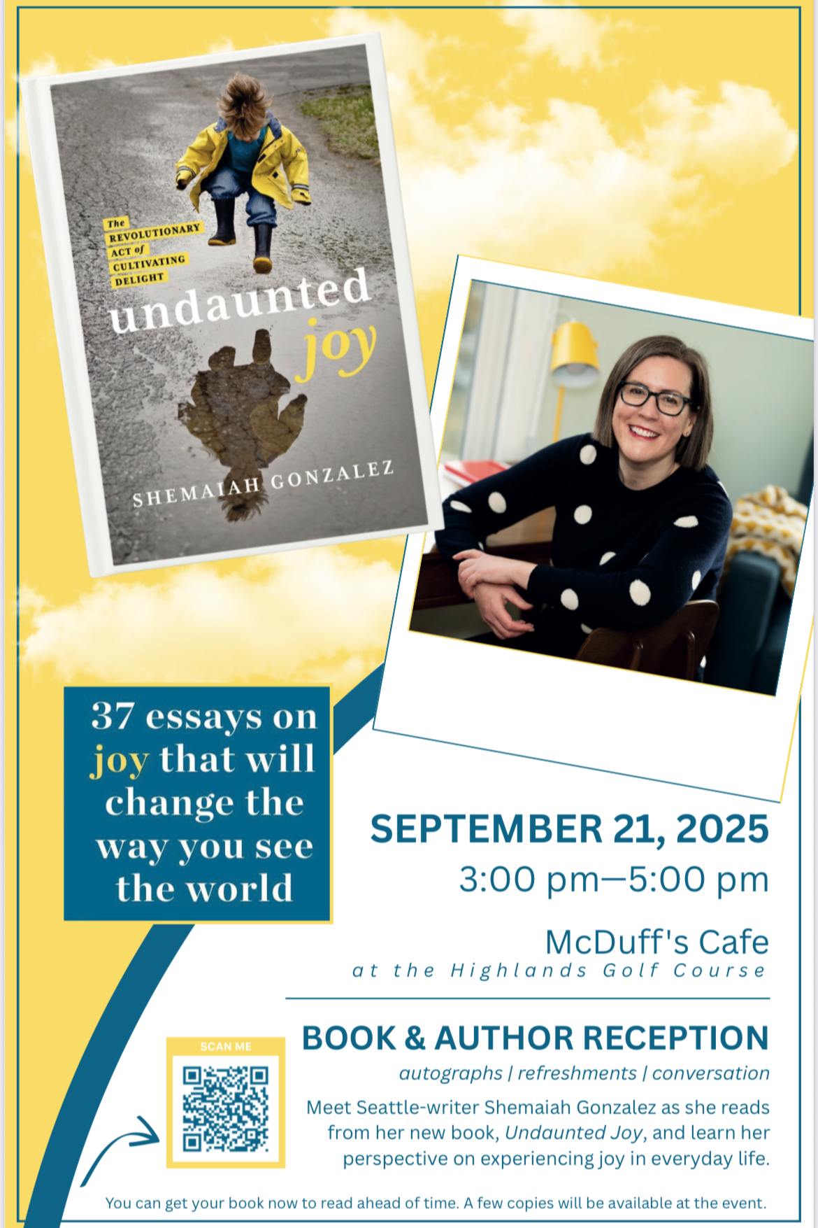 Event: Undaunted Joy Book and Author Reception Tacoma, WA 