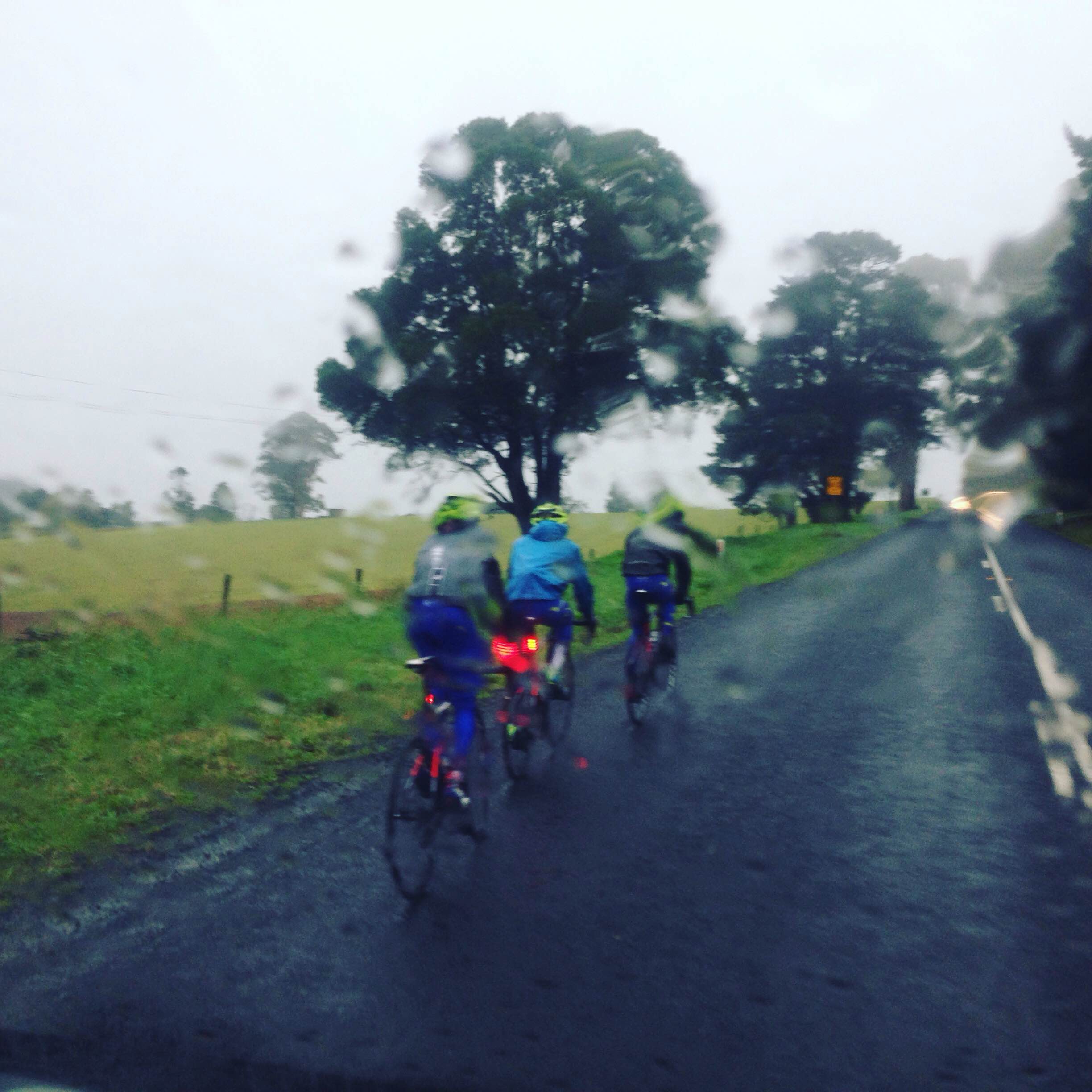 Into the mist we go. Photo by Simon Blake