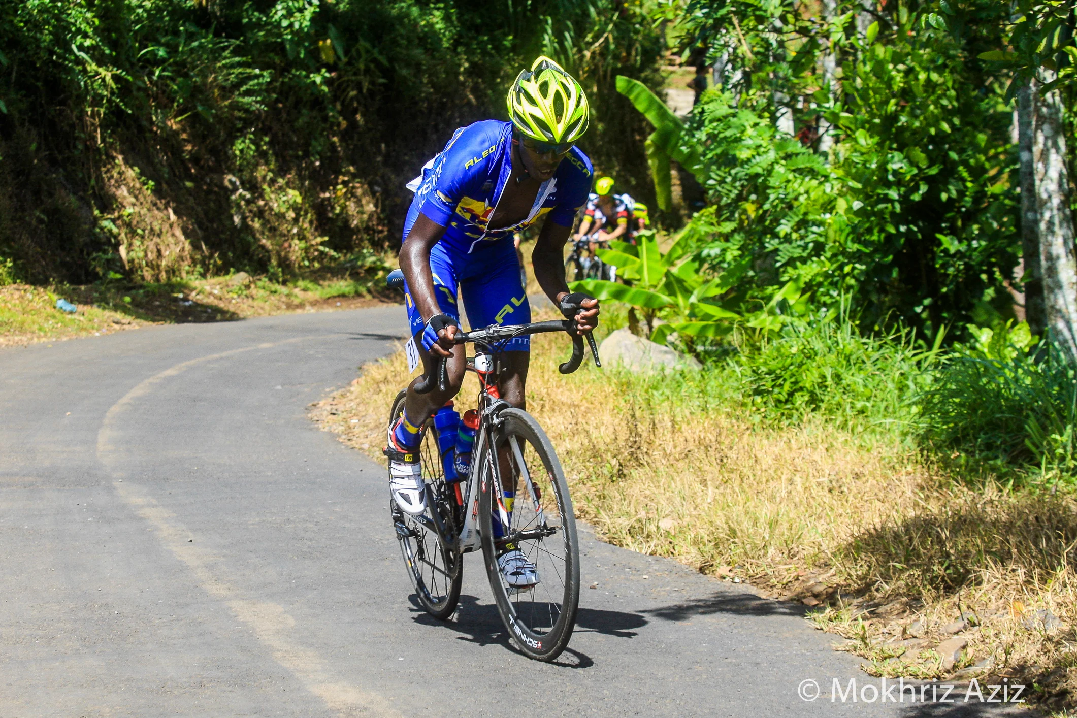 Suleiman Kangangi working really hard for his top 10 GC result. Image courtesy of Mokhriz Aziz