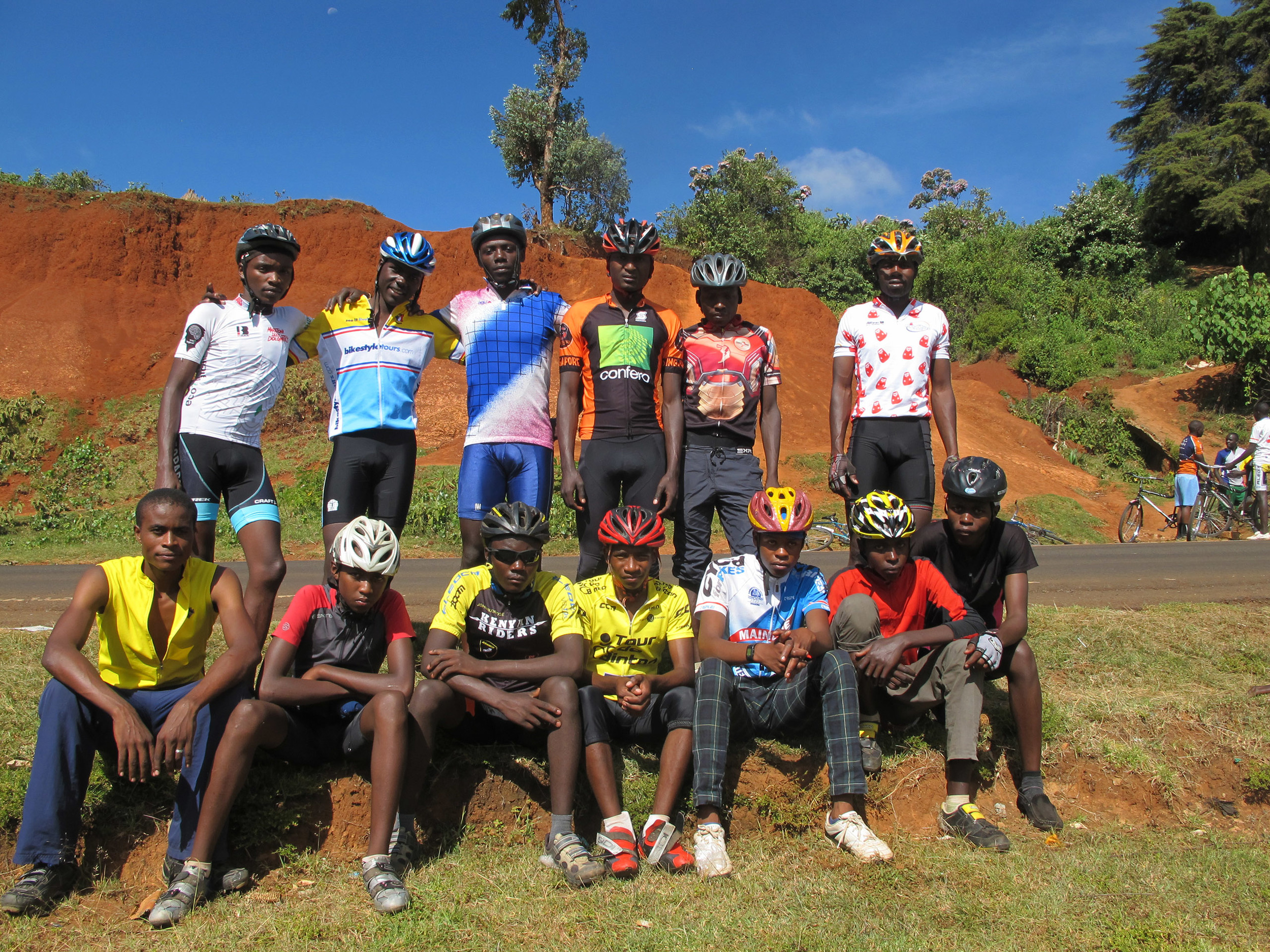 The Nakuru team after a black mamba race. Photo by Ciarán Fitzpatrick.