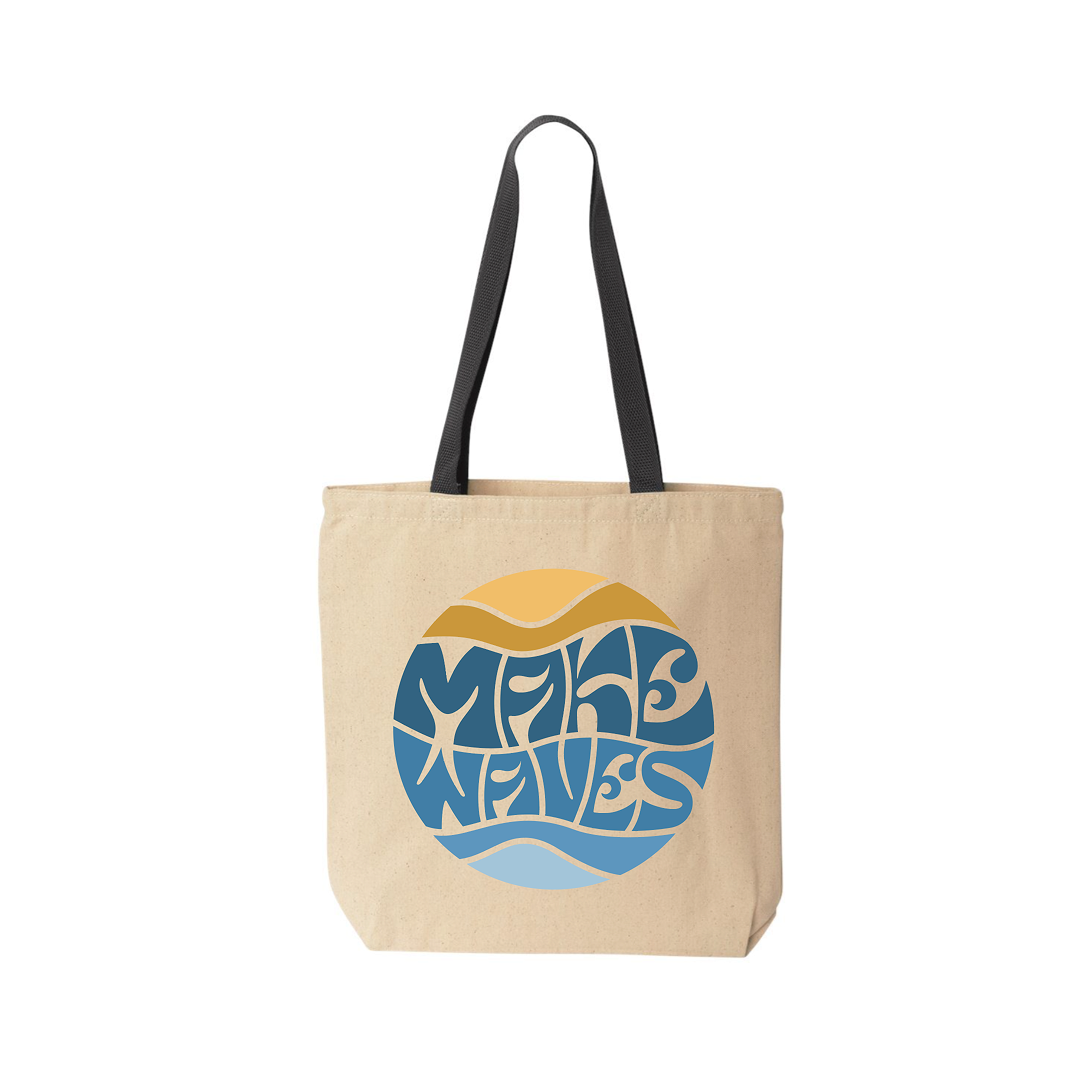 Make Waves tote bag
