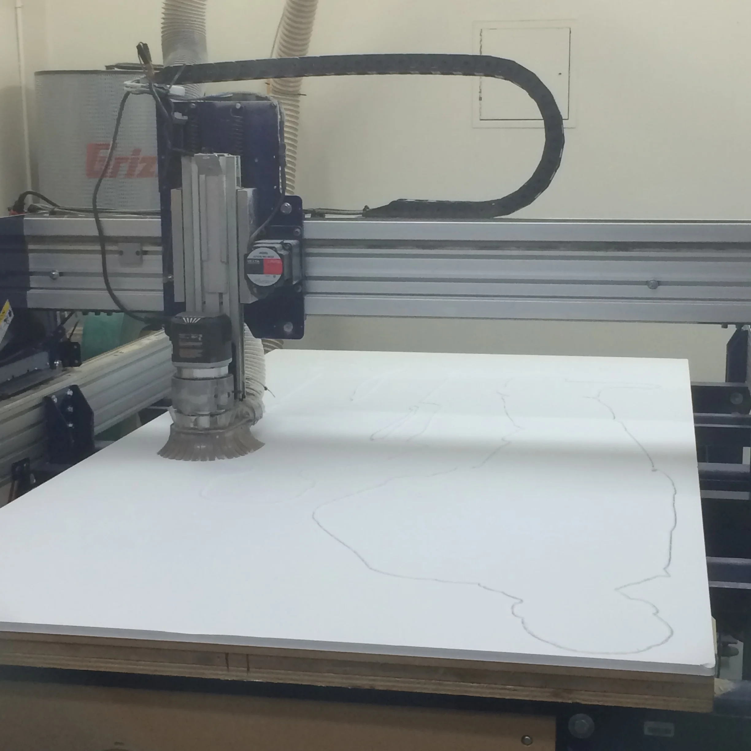  A CNC was used to expedite the cutting of our silhouettes from 1/2" foamboard. They would later be faced with inspirational quotes from AIDS patients reflecting on the impact the disease had on their life. 