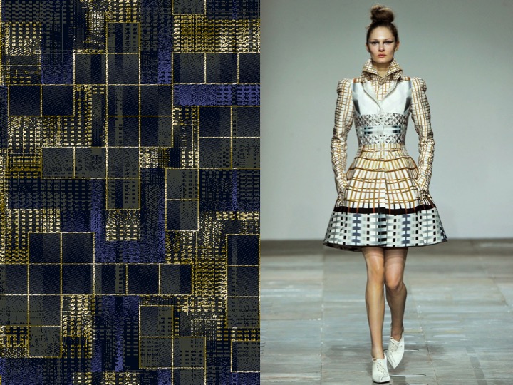 Left: 1956 by Tai Ping design no. GX08653-5 (1) / Right: Mary Katrantzou RTW fall ’12