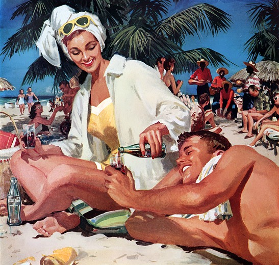 1958 travel advertisement for Coca-Cola and Cuba