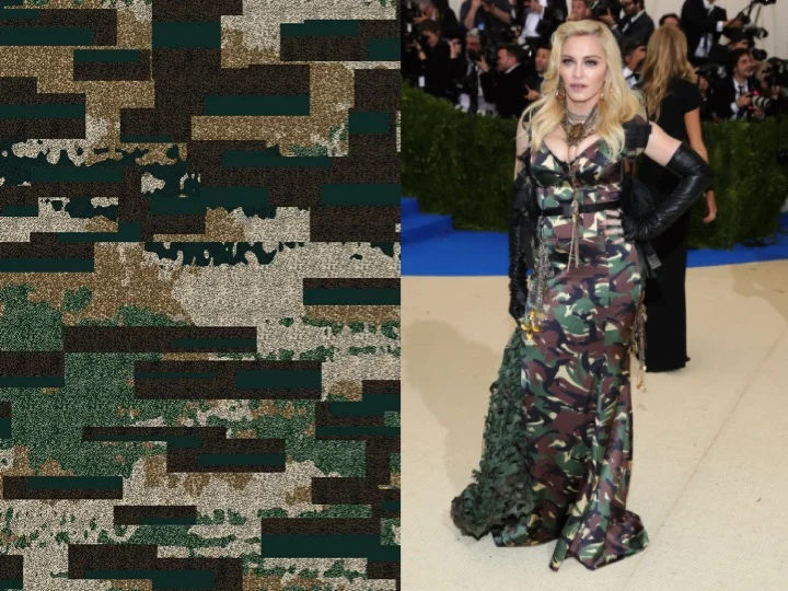 Left: 2-EH06855-1 / Right: Madonna wearing Moschino
