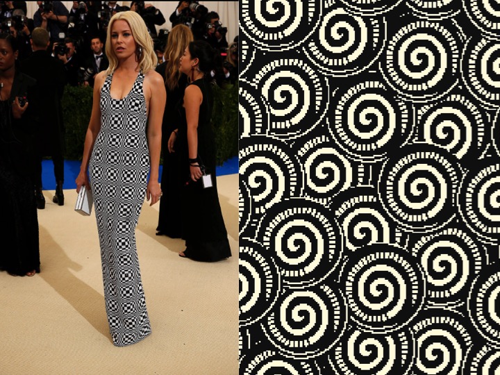 Left: Elizabeth Banks wearing Michael Kors / Right: EX11426r1