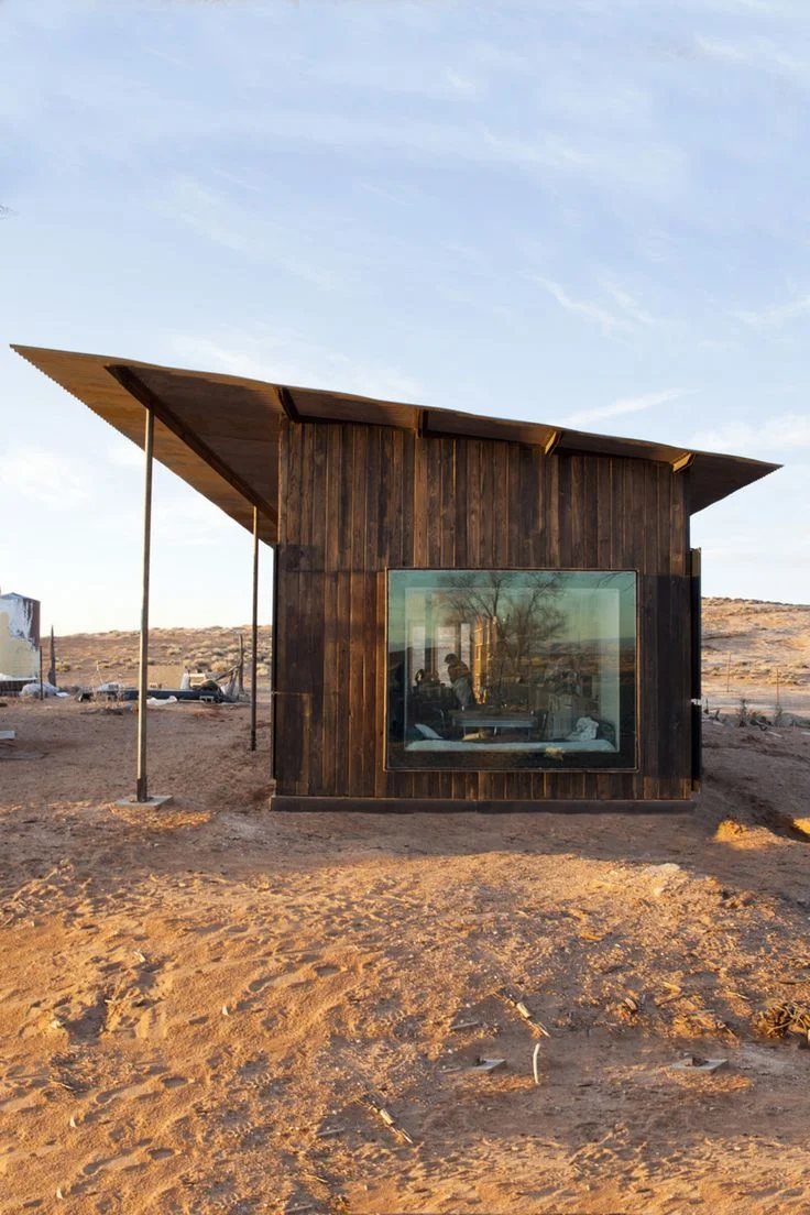 Architecture View: Nakai House Eight architecture students from the University of Colorado have designed and built a cabin in the Utah desert for a Navajo woman under the open sky.