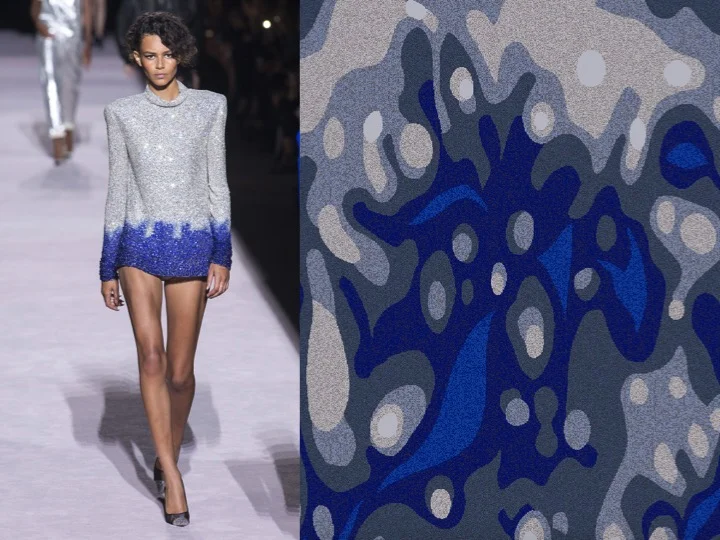 Left: Tom Ford RTW SS'18 / Right: Design no. 4-FX08226-4