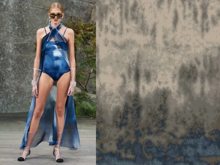 Left: Chanel RTW SS'18 / Right: Design no. BX05052