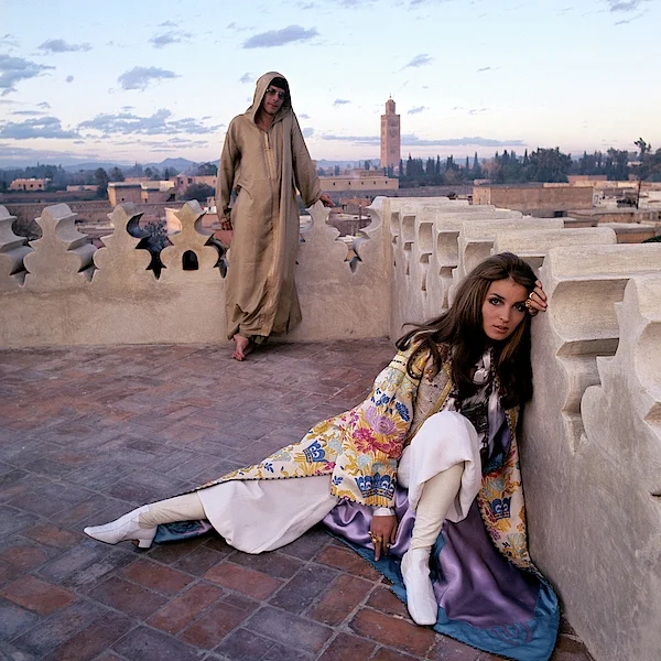 Paul Getty Jr and Talitha Getty Photographed by Patrick Linchfield - Morocco 1969