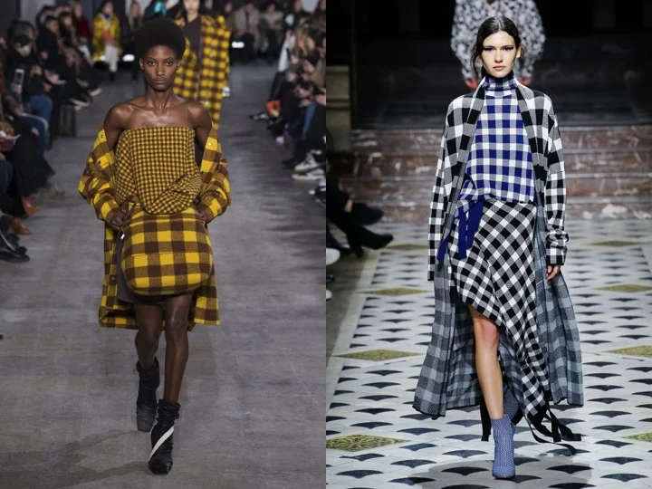 Left: Rick Owens Fall '18 / Right: Christian Wijnants Fall '18