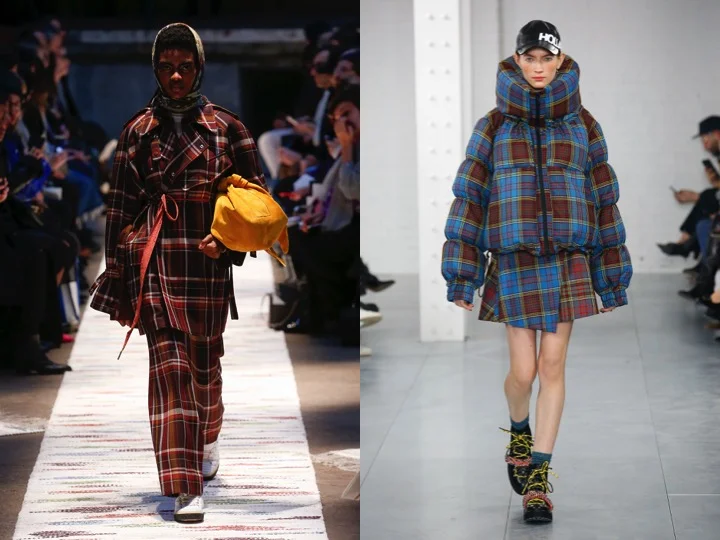 Left: Acne Studios Fall '18 / Right: House of Holland Fall '18