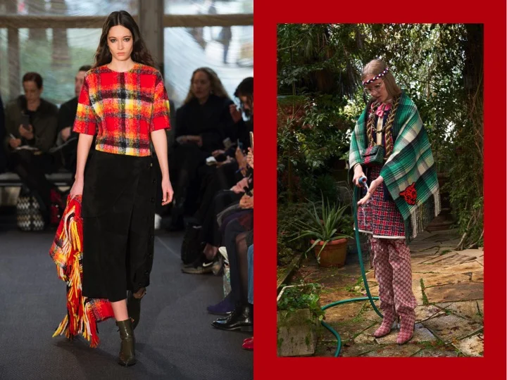 Left: Derek Lam Fall '18 / Right: Gucci Pre Fall '18