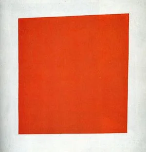 Painterly Realism of a Peasant Woman in Two Dimensions, more commonly known as Red Square, is a 1915 painting by Kazimir Malevich. The painting is of a red quadrilateral on a white field.