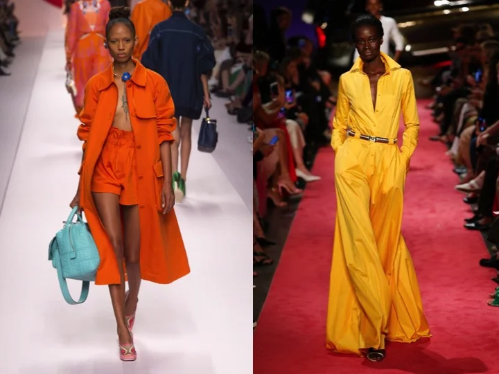 Left: Fendi RTW Spring ’19 | Right: Brandon Maxwell RTW Spring ‘19