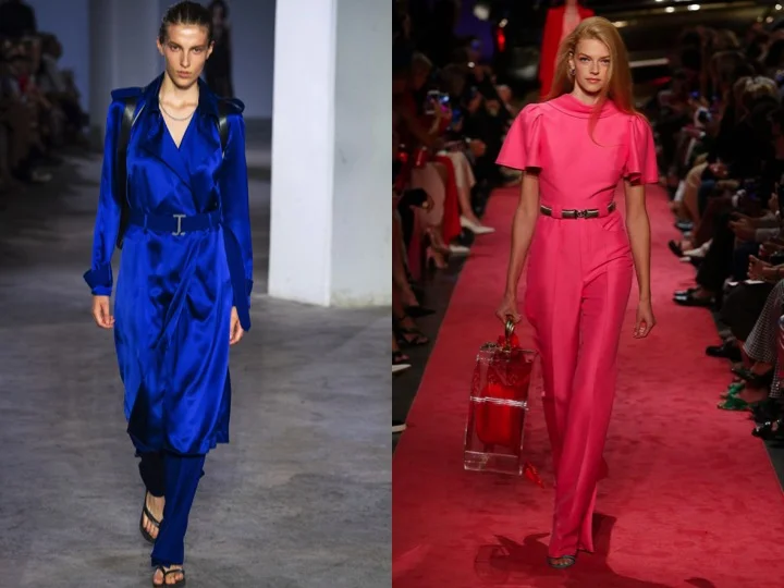 Left: Dion Lee RTW Spring’19 | Right: Brandon Maxwell RTW Spring’19