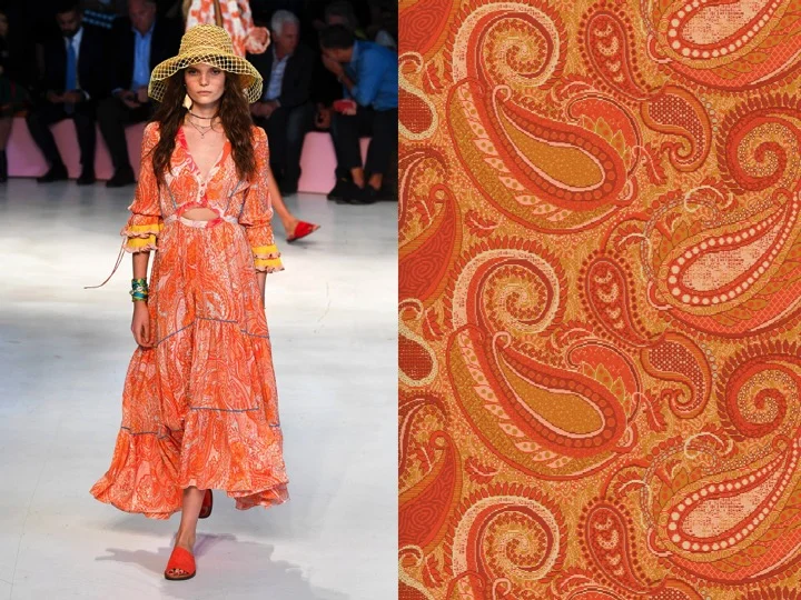 Left - RTW Etro | Right - Royal Thai design no. SX00059-3