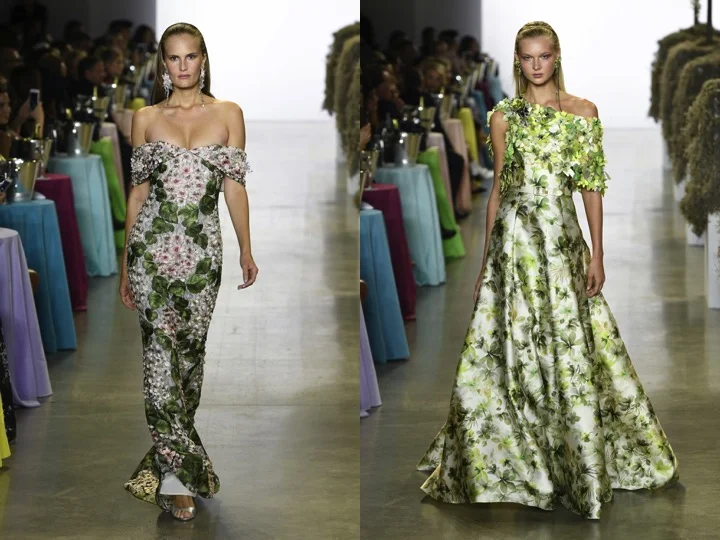 Both Images | Badgley Mischka Spring 2019 RTW
