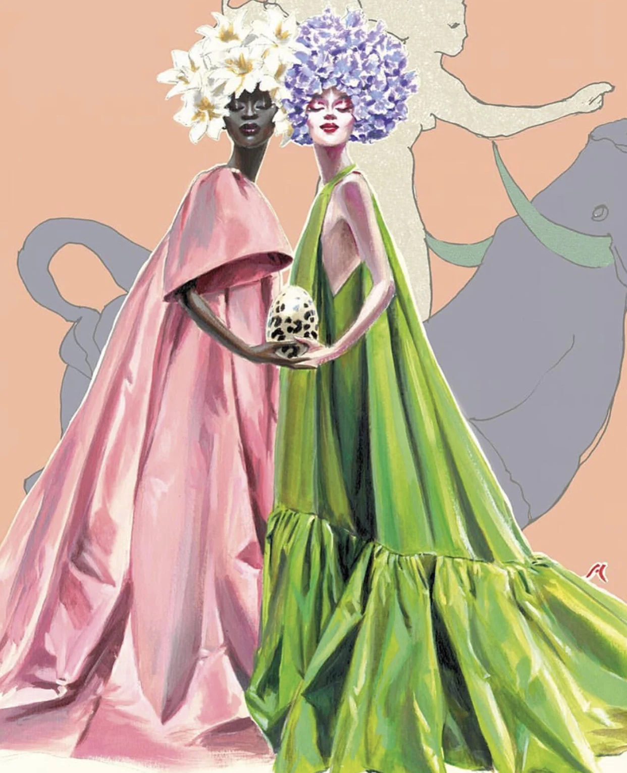 Valentino Spring 2019 drawing