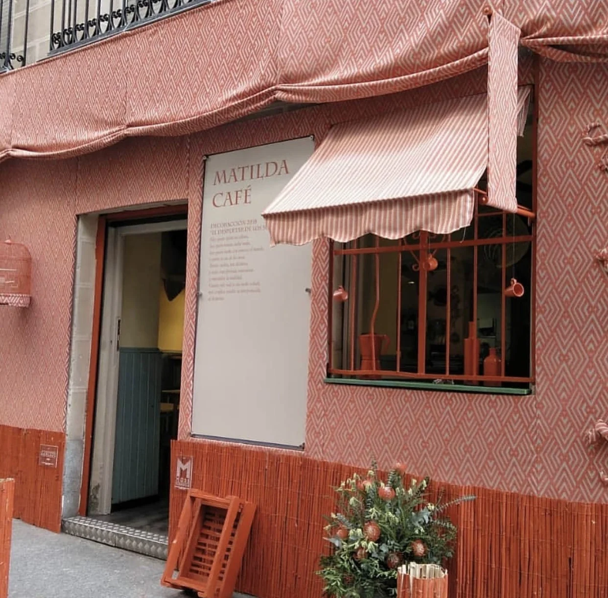 Facade Matilda Cafe Cantina - Madrid, Spain