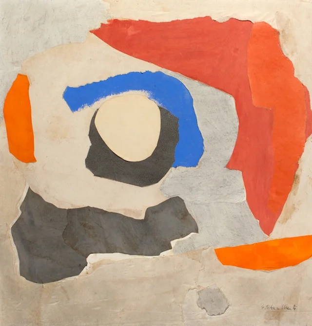 Esteban Vicente, “Hawaii” (1968), Collage, paper on board