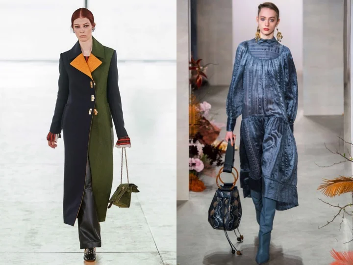 Left - Tory Burch NY RTW Fall ‘19 | Right - Ulla Johnson NY RTW Fall ‘19