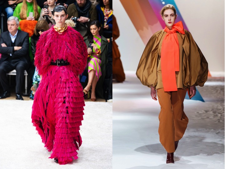 Left - J.W. Anderson Fall/Winter 2019 | Right - Roksanda Fall/Winter 2019