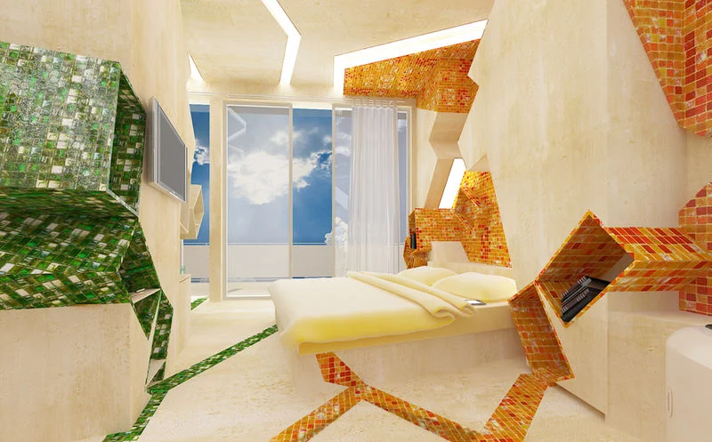 "In the Painting" - Hotel room by Brani & Desi