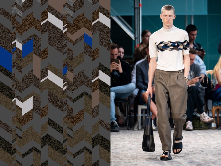 Left: Royal Thai design no. NH-GH06688-50 | Right: Men’s Spring 2020 RTW - HERMES