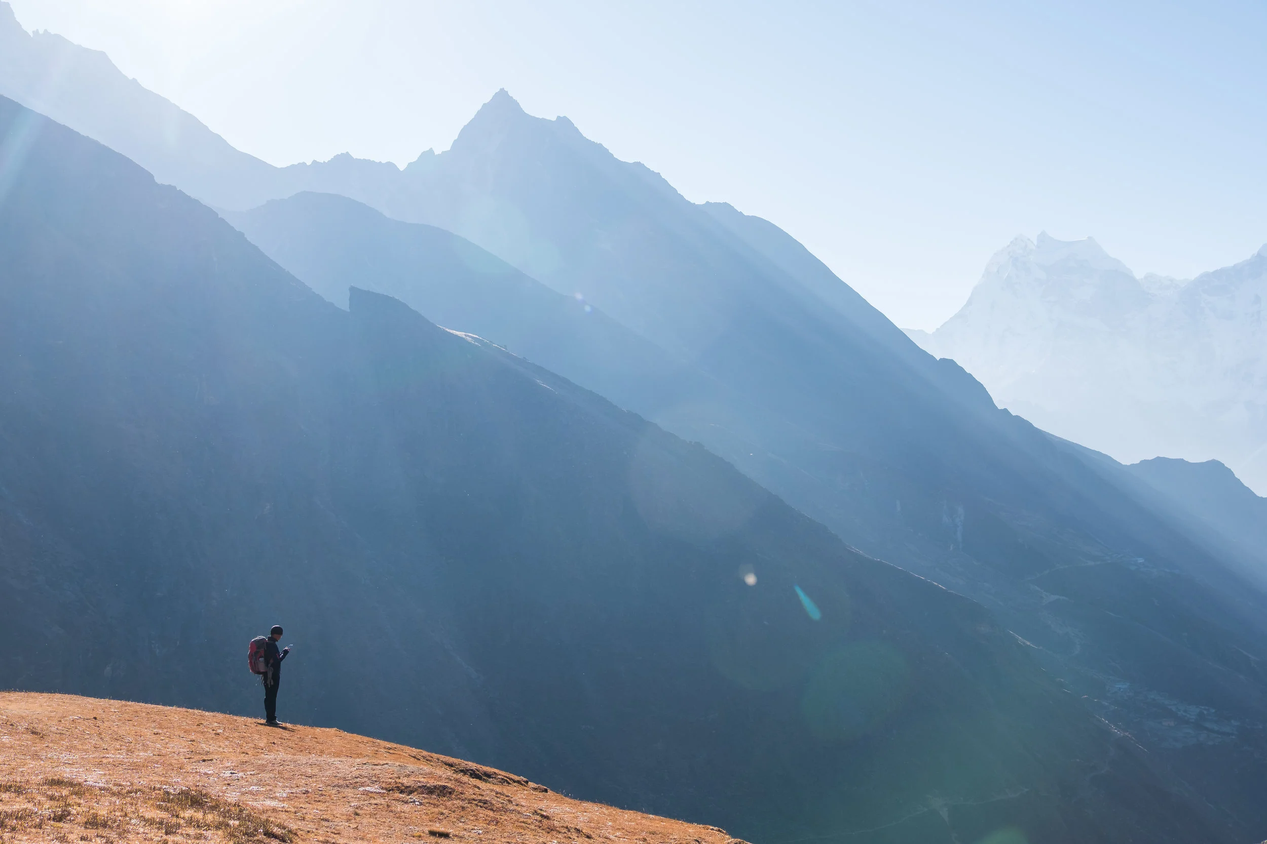 santosh on mountains.JPG