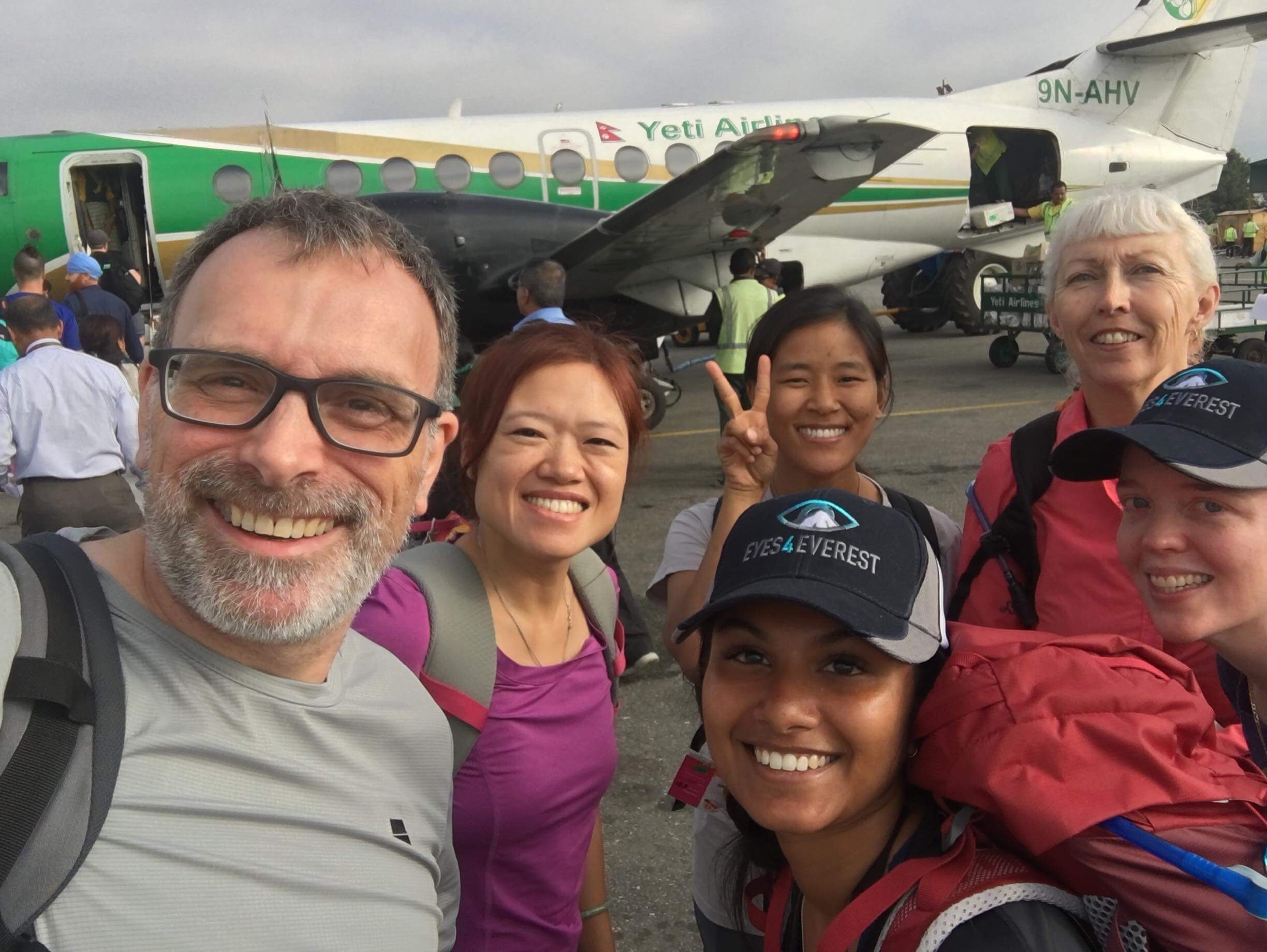 Team ABC Ready to Begin their Journey at Kathmandu Tribuhvan Airport
