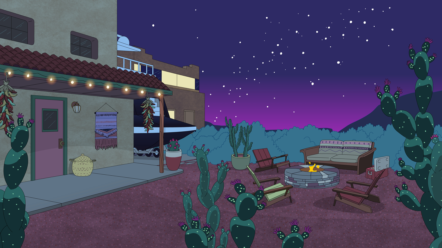 A background from Season 2, episode 11, when BoJack visits Charlotte in New...