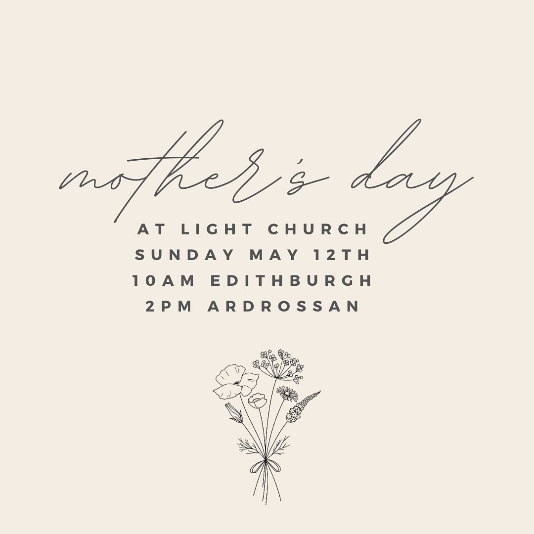 Join us, celebrating Mother's this Sunday at Light 💐

#mothersday #lightchurch