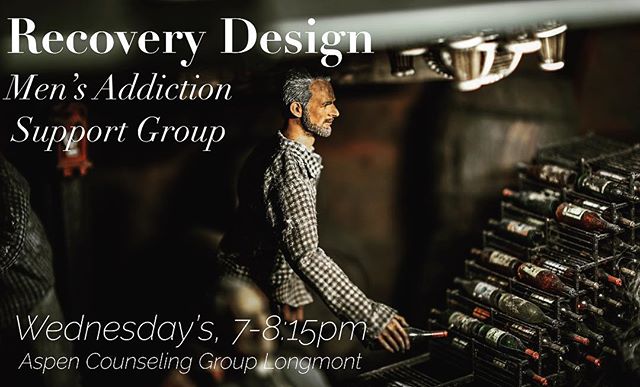 @_recoverydesign Is launching its first #supportgroup this week! Wednesday nights from 7-8:15pm Aspen Counseling Group will be hosting our Men&rsquo;s Addiction Support Group in Longmont, CO. It&rsquo;s for men of all ages dealing with an #addiction 