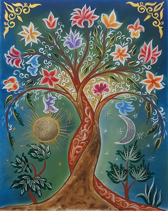 Online Egg Tempera Painting Course - The Tree of Life — Let There Be Light  Art & Classes