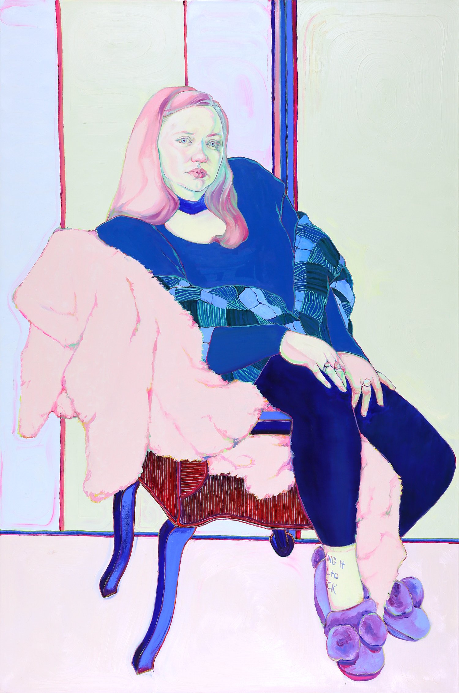   DANG IT ALL TO HECK   oil on linen  60 x 40 x 2 inches  2022 