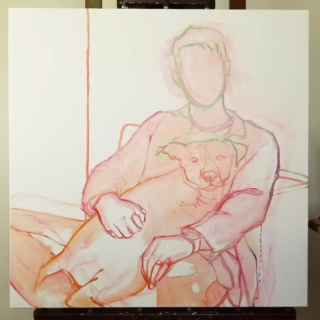 More like FUN-derpainting! Having such a time starting this commissioned portrait tonight 

#underpainting #pink #oilpaint #drawing #lines #pastel #art #artist #artistoninstagram #artistsofinstagram #paintersofinstagram #painting #oilpainting #color 