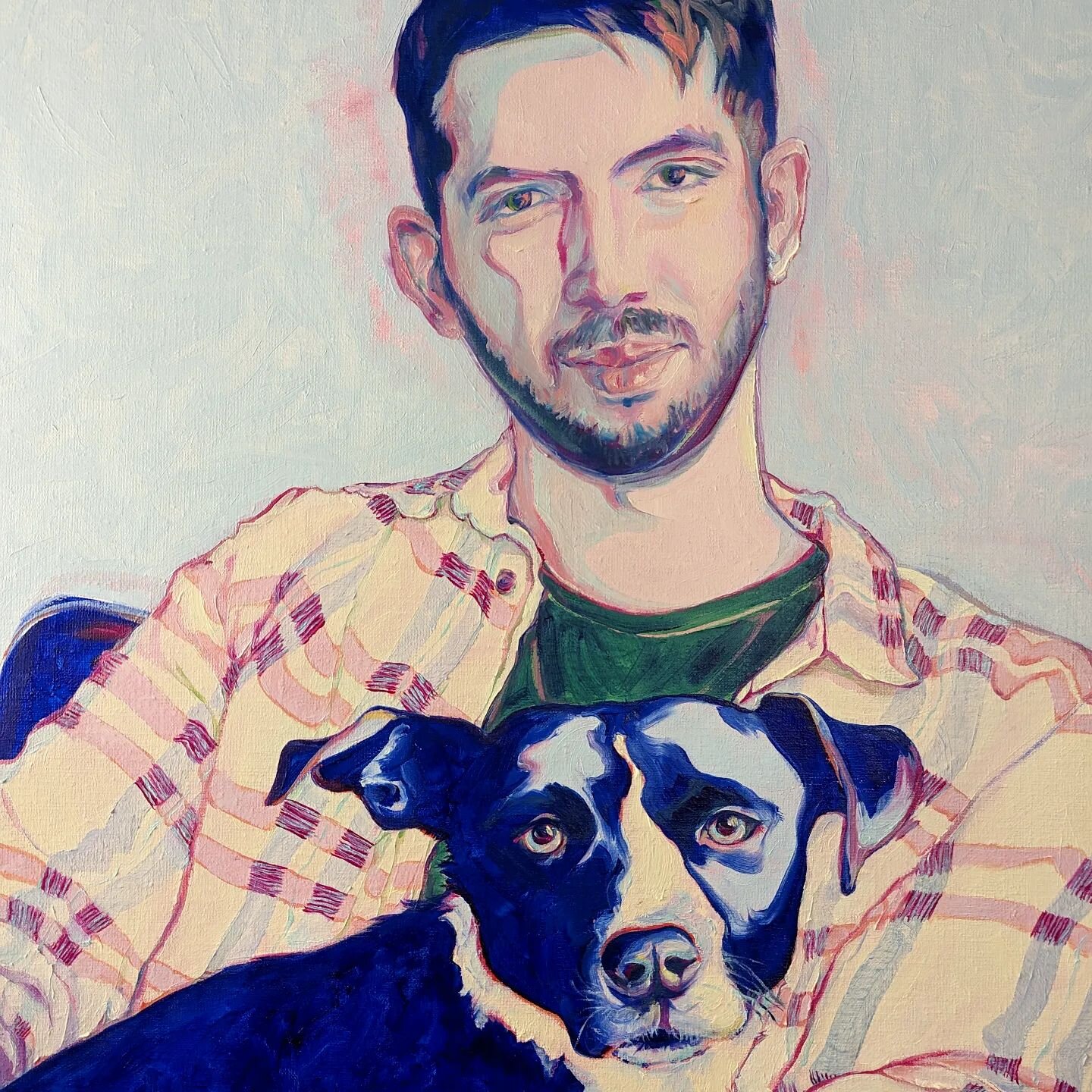 Detail of a handsome couple in a recently finished commission piece

#oreo #gooddog #dogportrait #petportrait #figurepainting #portraitpainting #portrait #portraiture #painting #oilpainting #artist #artistsoninstagram
