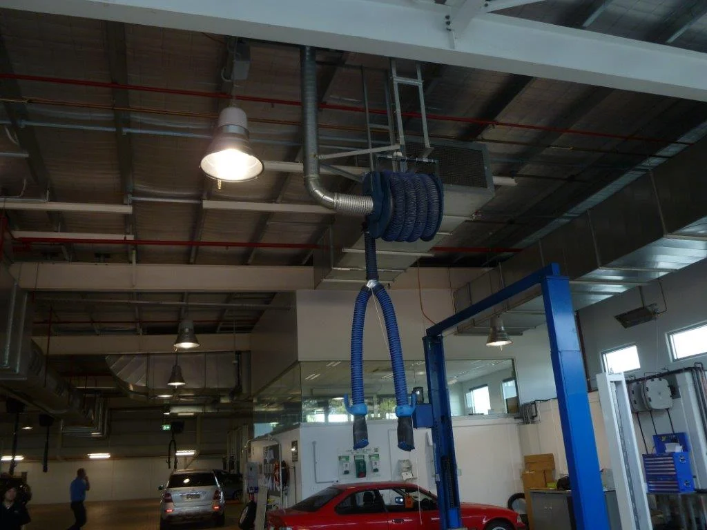 Nederman vehicle exhaust reel